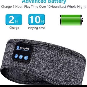 Enjoying Black Bluetooth Headband